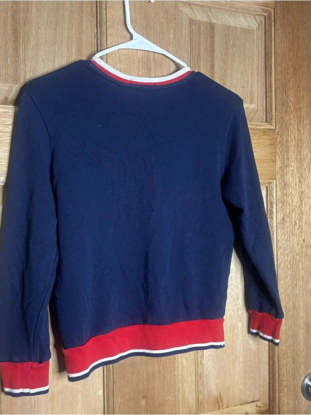 Ralph Lauren boys Navy Sweatshirt with Red & White  size S